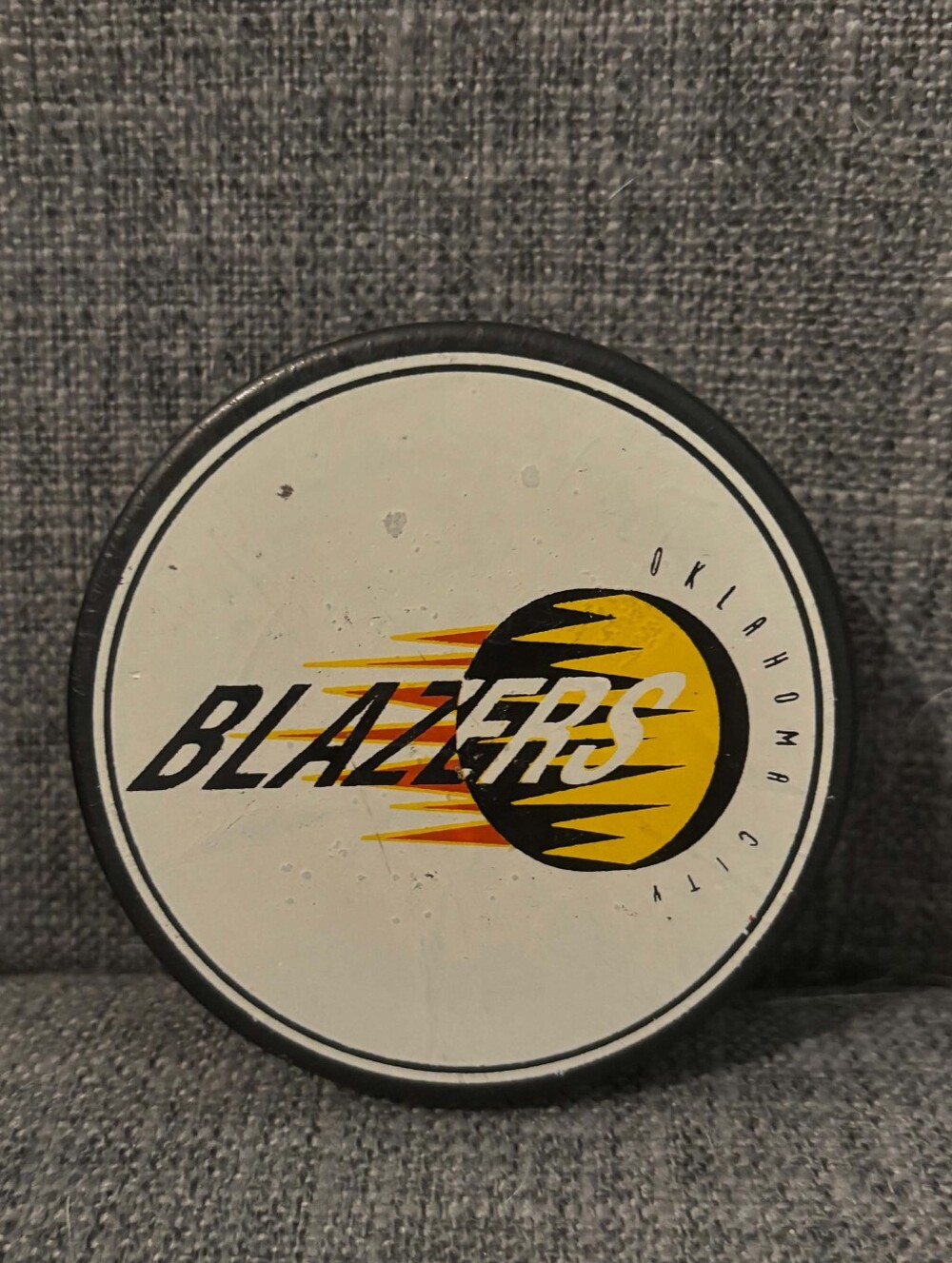 Vintage - New Oklahoma City Blazers Central Hockey League (CHL) Hockey Puck